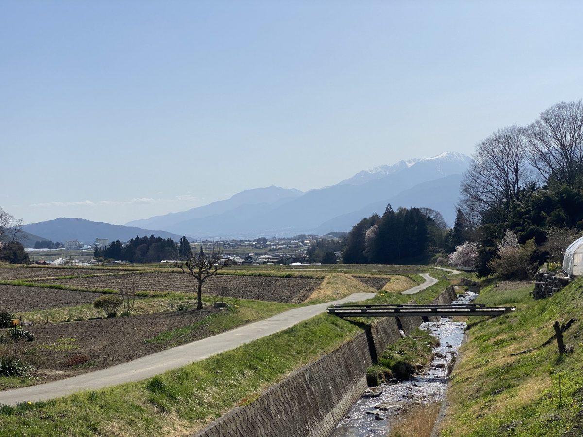 少し走ればのどかな風景に出会えます