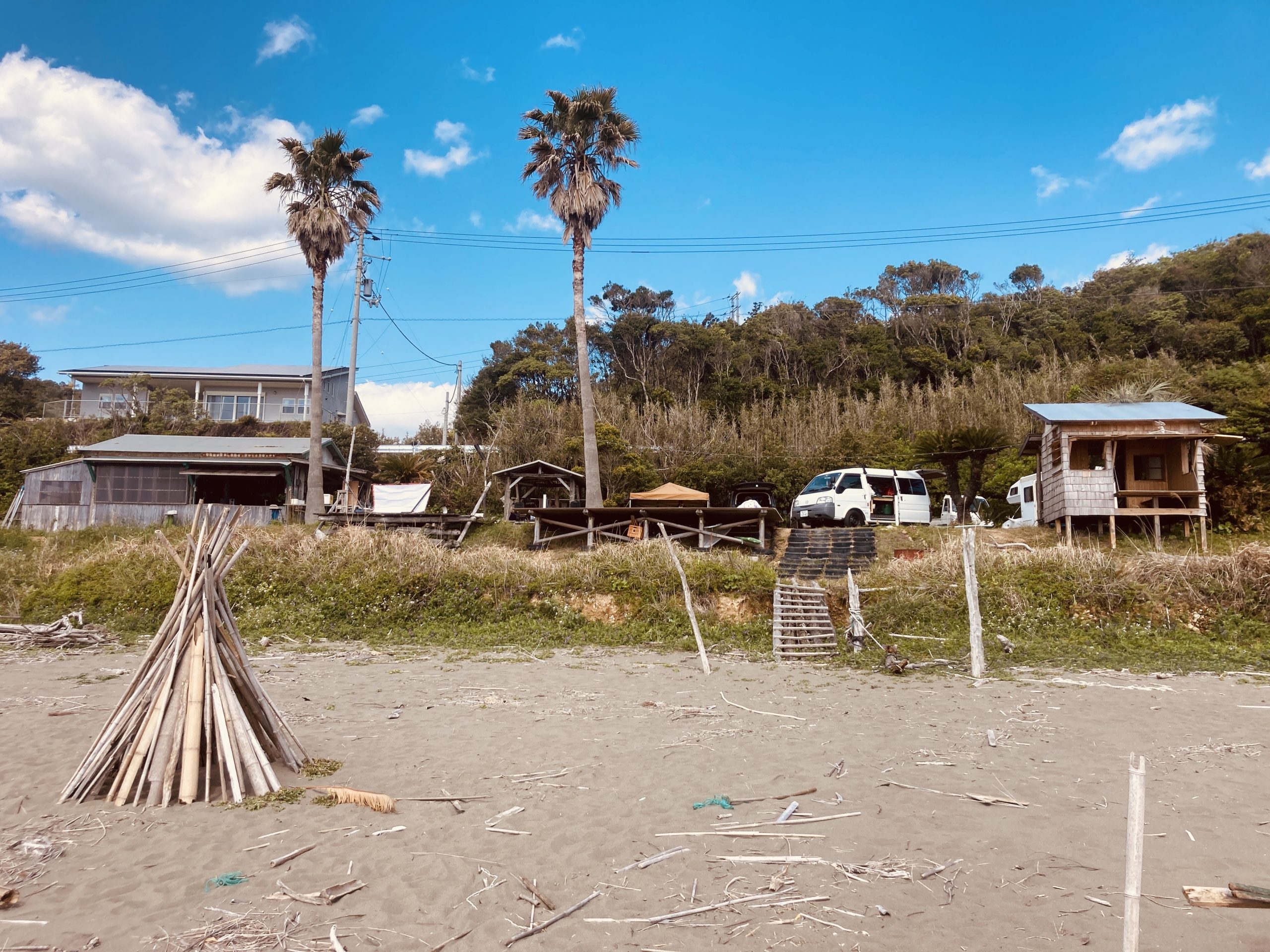 キャンプ場の全景。