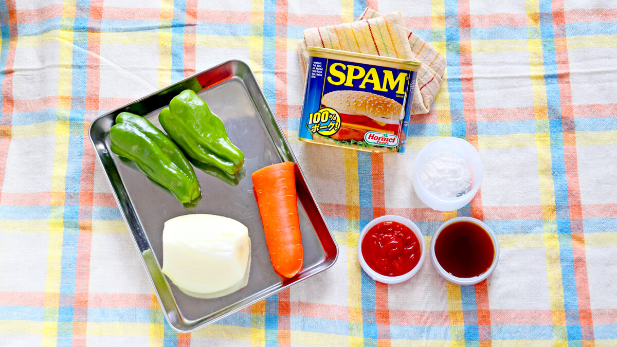 「スパム」をアレンジして作る酢豚のレシピ