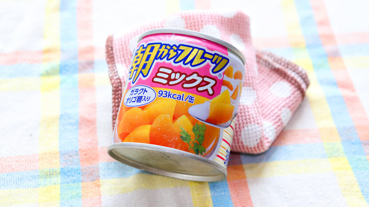フルーツ缶詰で作るクレープ