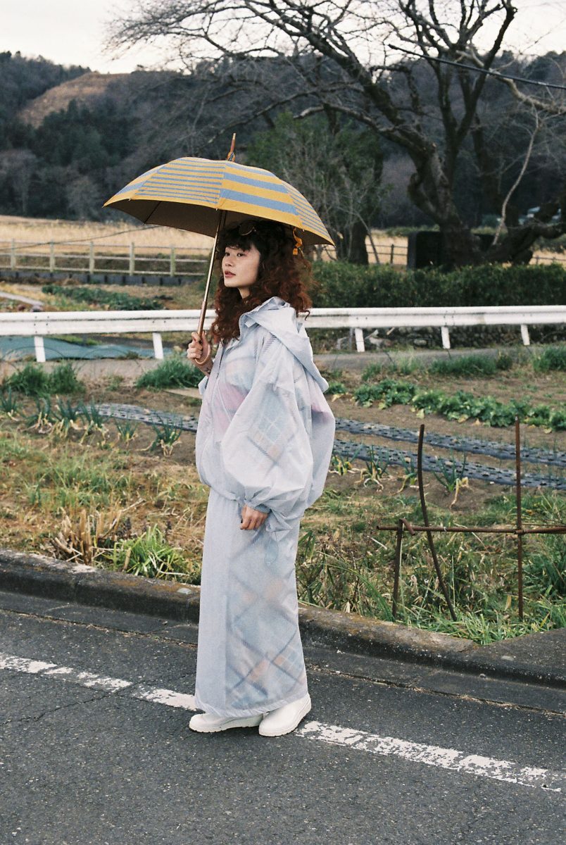 Light hooded raincoat・set up / lightblue 48,400円