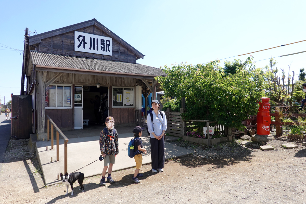 銚子電鉄終点の外川（とかわ）駅