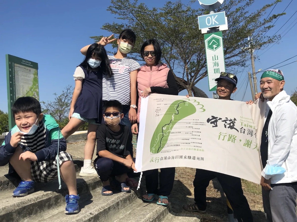 呉先生の教え子さんたちと共にゴール！