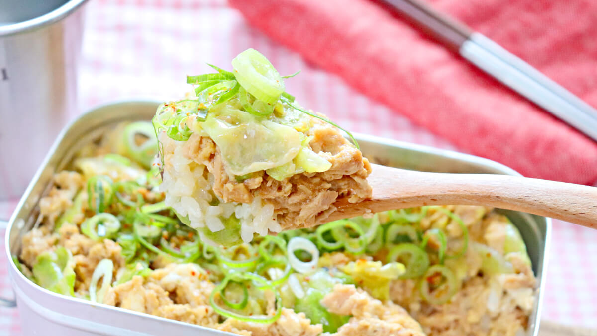 ツナ缶の親子丼風