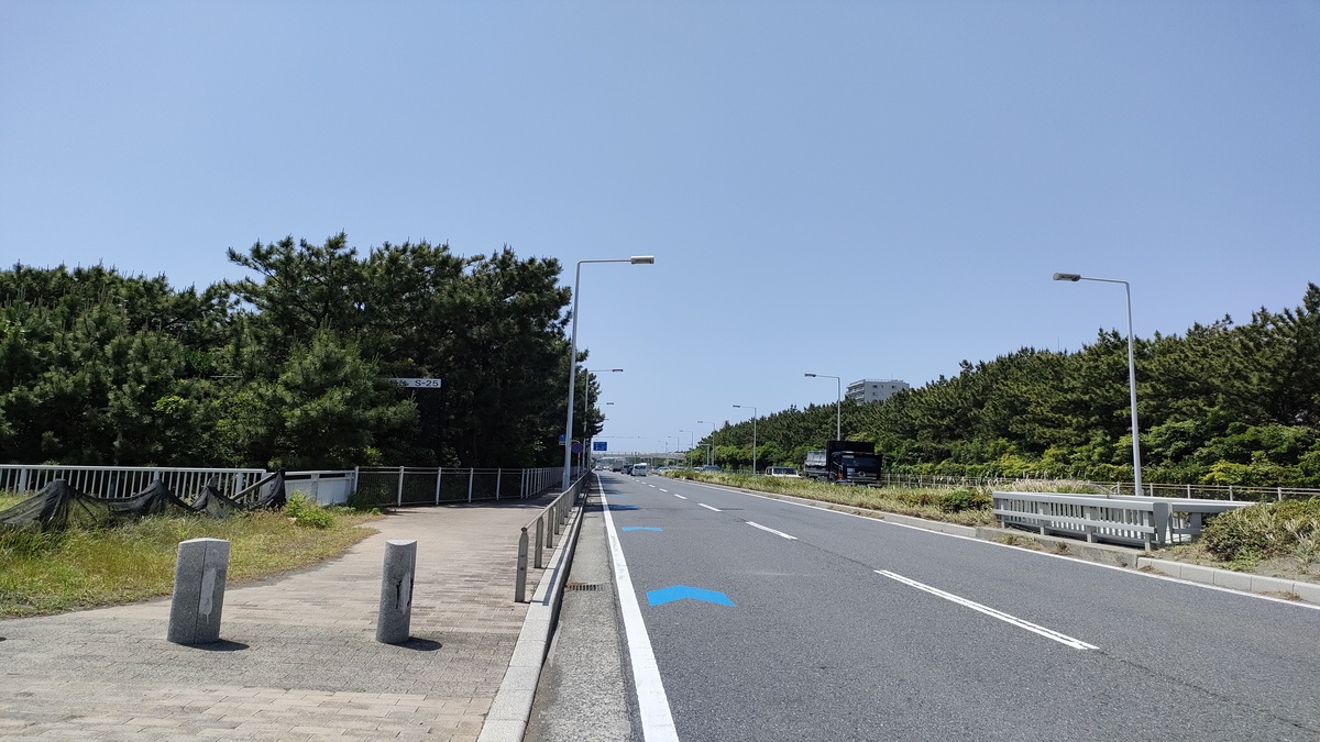 見通しの良い国道134号線