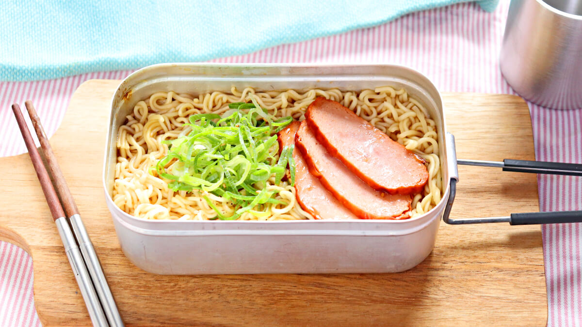 メスティンで作ったラーメン