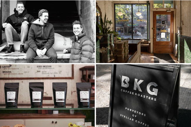 マンハッタンの「BKG Coffee Roasters」と創業者三兄弟。
