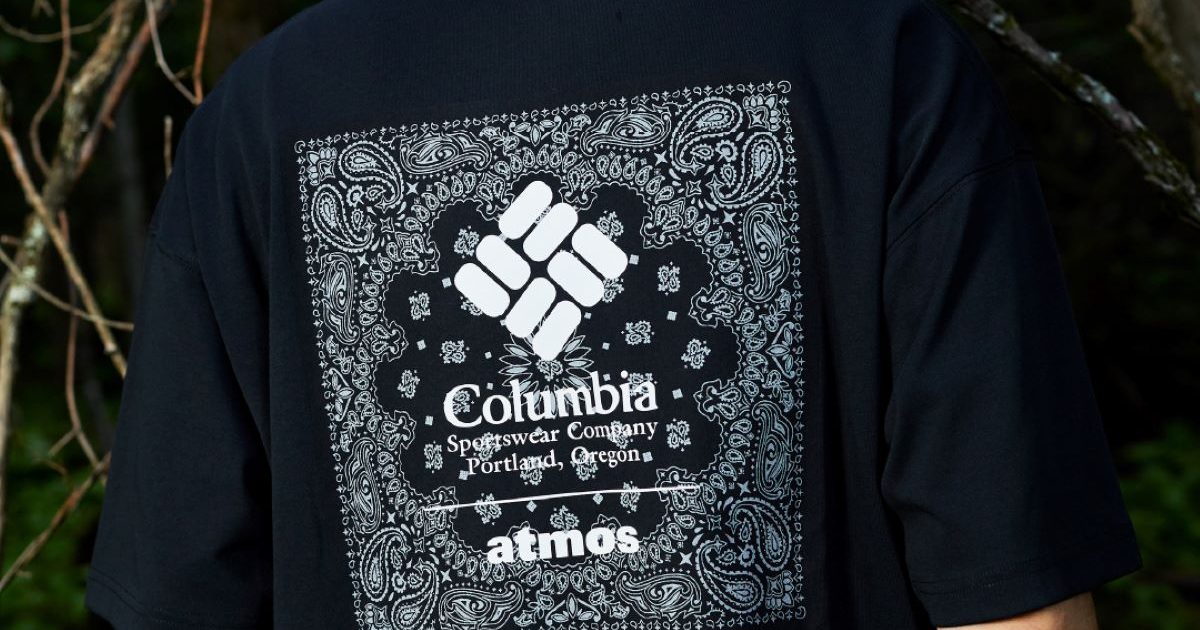 Columbiaとatmosの最新コラボ！星柄とペイズリーのTシャツ&ショーツは