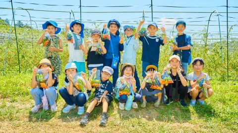 子どもたちと“循環型農場”へ！食品ロスを減らす野菜の切り方を学んでみた