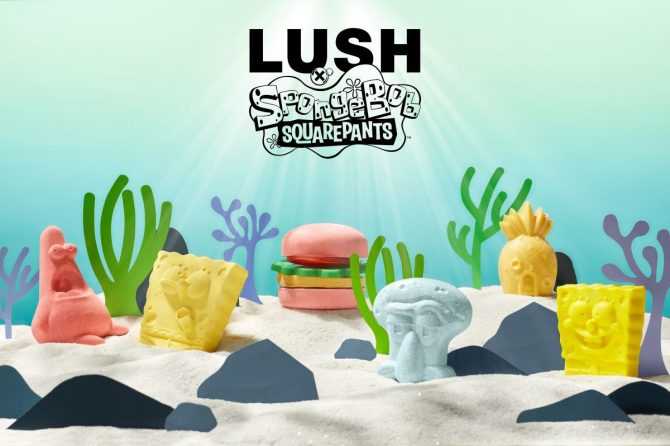 可愛すぎると話題！LUSH×「スポンジ・ボブ」のサスティナブルなバスボム6つ