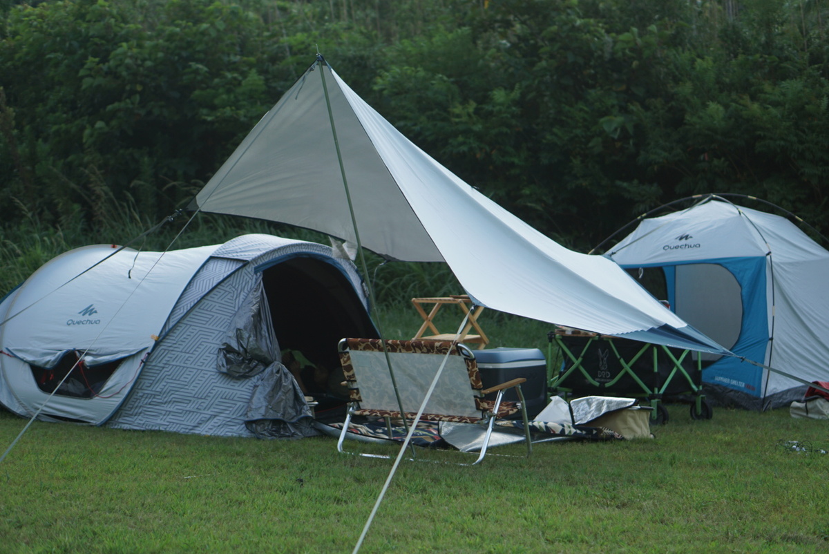 完成したキャンプサイト
