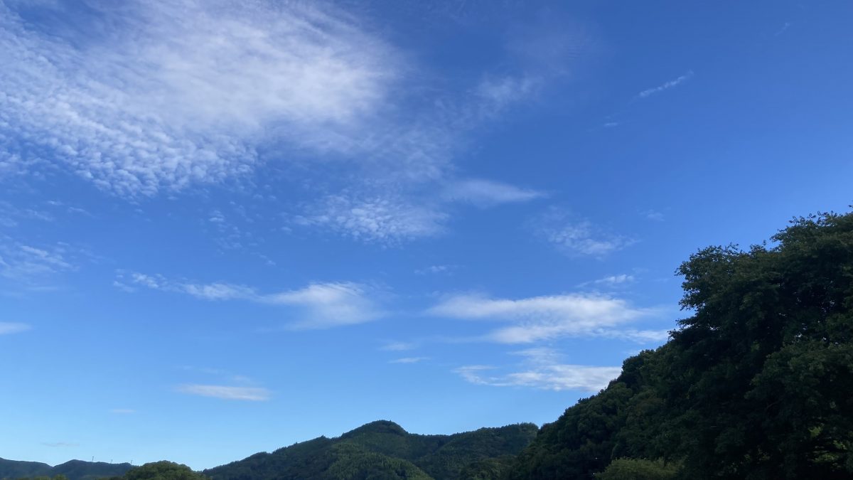 晴れた空