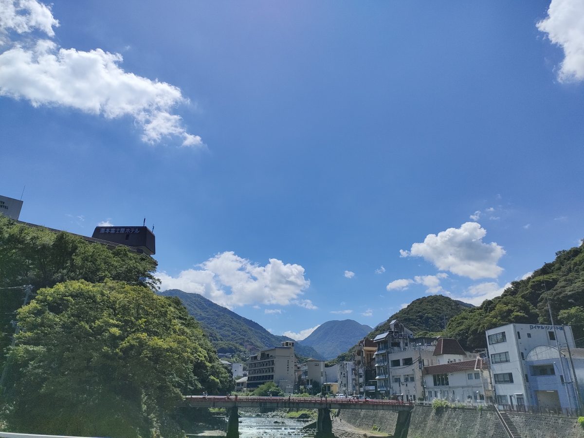 箱根湯本からの景色