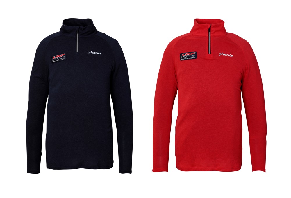 「Honda Touring 1/2 Zip Tee」¥13,750　サイズ：S, M, L, XL, XXL　カラー：NAVY,RED(2色展開)