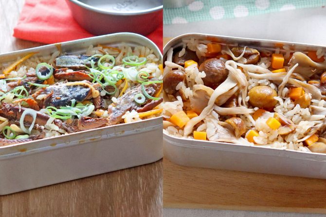 メスティンで作る秋の炊き込みごはん2選