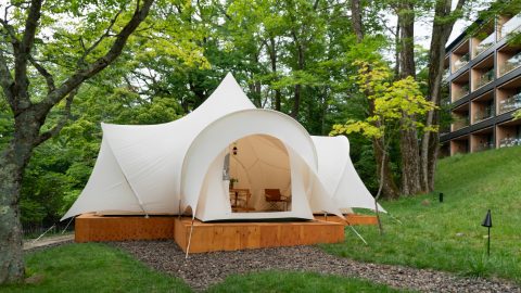 MOSS TENTS「オプティマム350」が楽しめるぞ！伝説のテントがザ・リッツ・カールトン日光に再臨