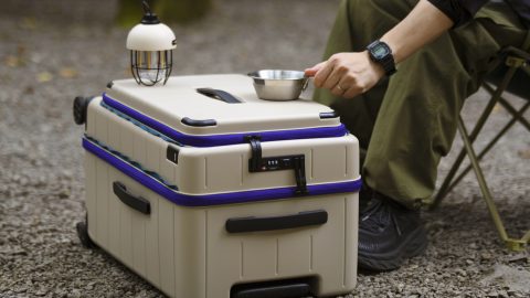 旅行、アウトドア、非常時にも！3役使える「ace.」のコンテナ型スーツケース
