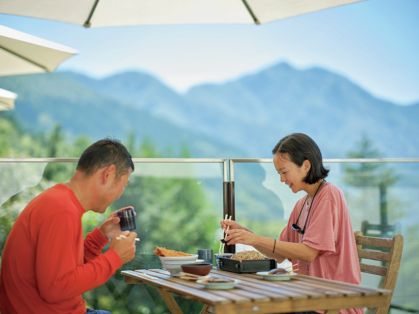 登山前の腹ごしらえ