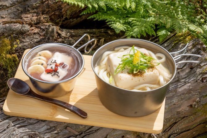 比叡山延暦寺トレッキングのお土産「ごま豆腐」でつくる山ごはん