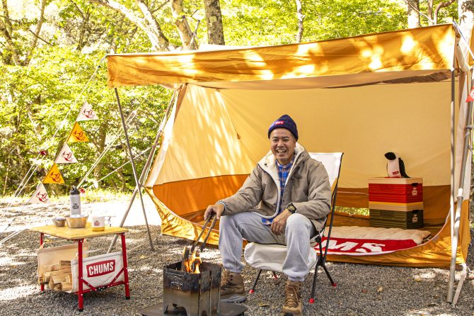 チャムス製品で冬キャン
