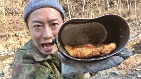 炊飯だけが特技じゃない！そら豆型“飯盒”でうまいピザが焼ける【自衛隊出身芸人トッカグン小野寺の極上サバイバル飯 VOL.3】