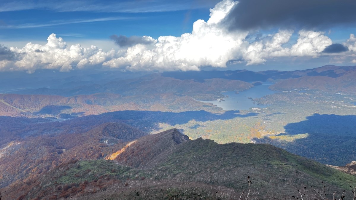 磐梯山の山頂景色