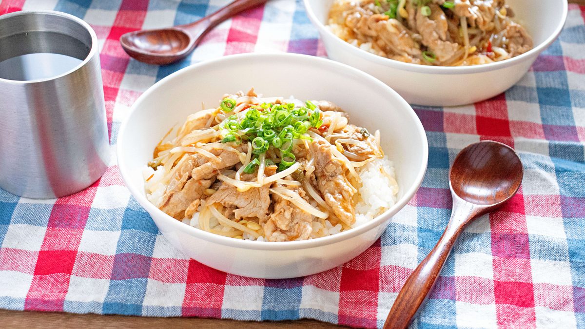 もやし豚丼