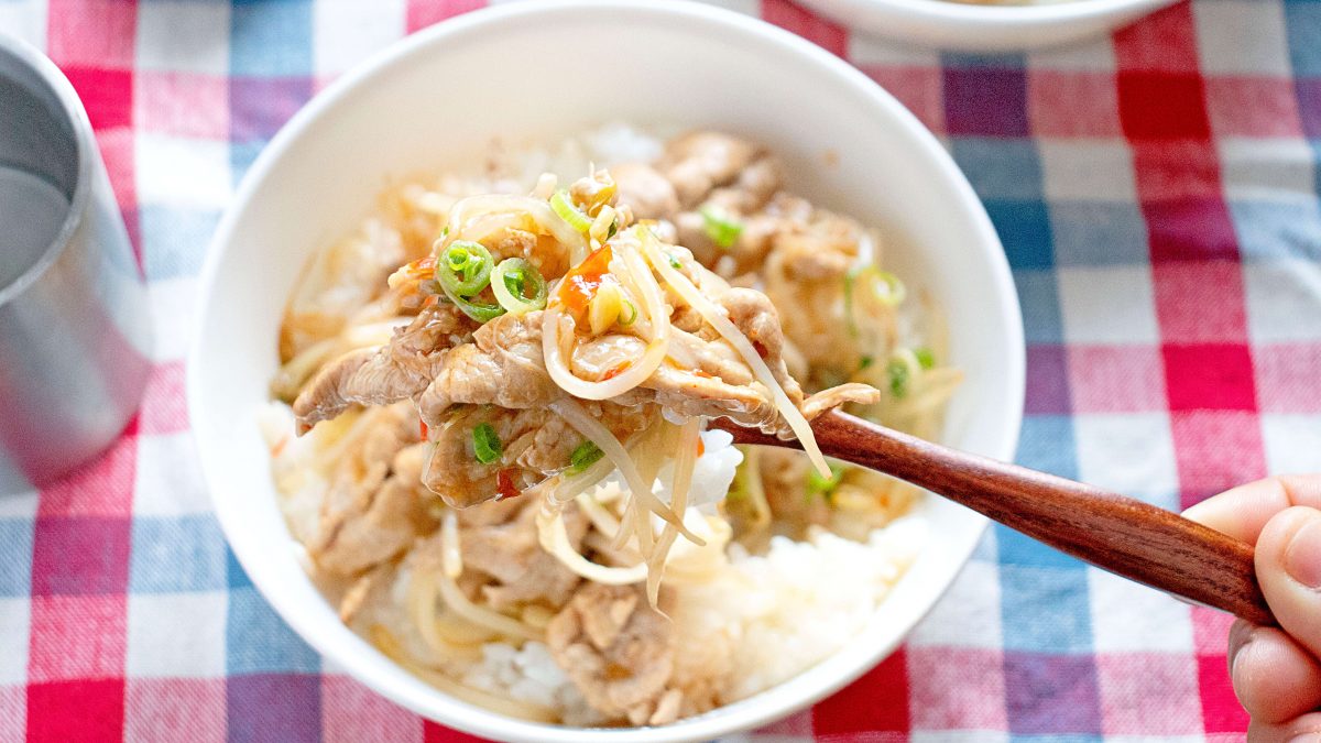 もやし豚丼