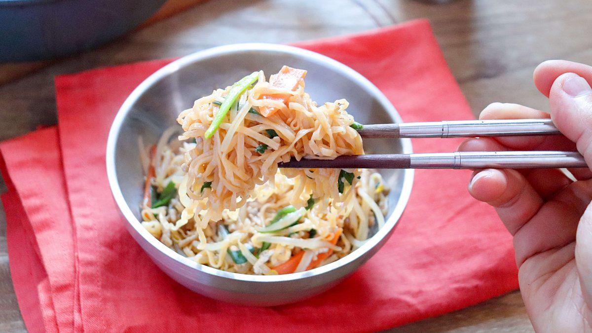 麻婆チキンラーメン