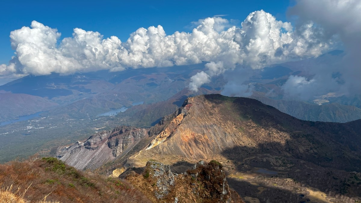 明治時代に起きた磐梯山大噴火の跡