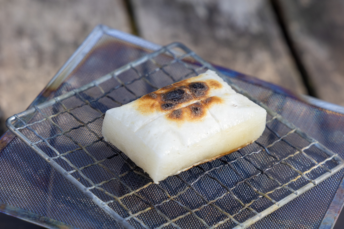 網でおもちを焼く