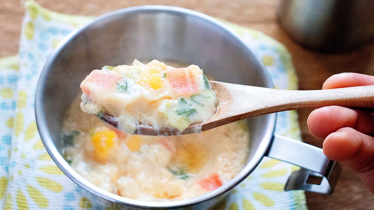 カップ麺の残り汁で作る茶碗蒸し