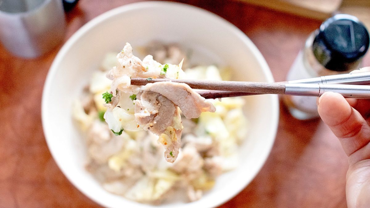 ほりにしの豚肉炒め