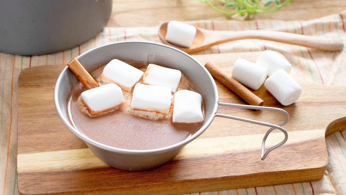 マシュマロシナモンのホットチョコ