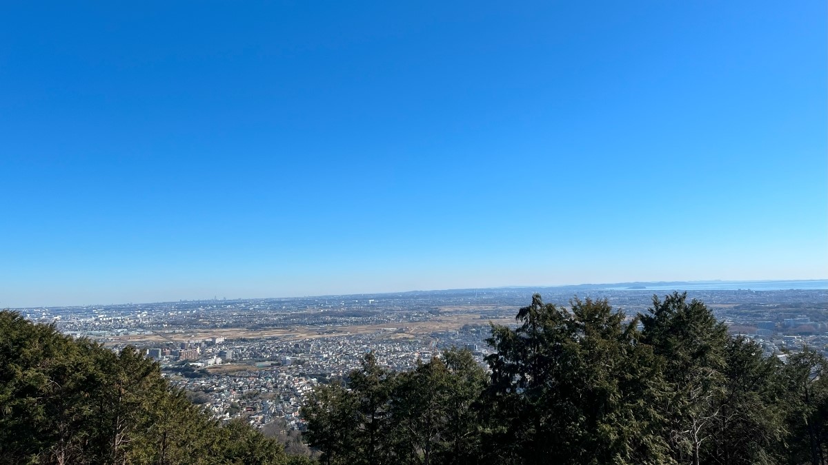 弘法山の山頂景色