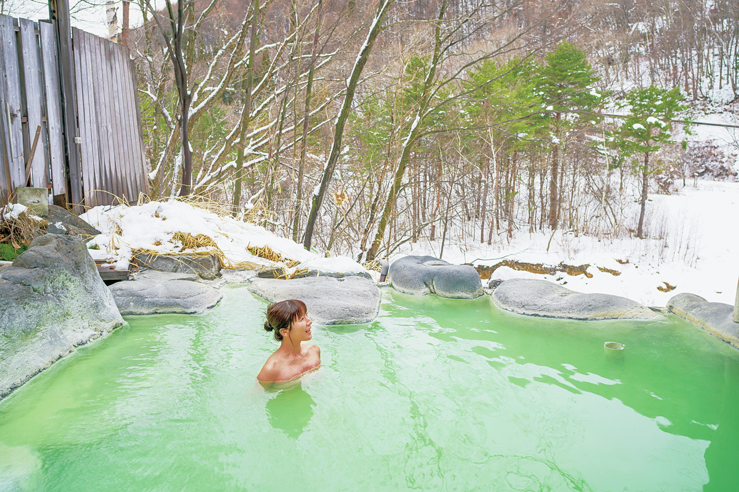 美しい温泉