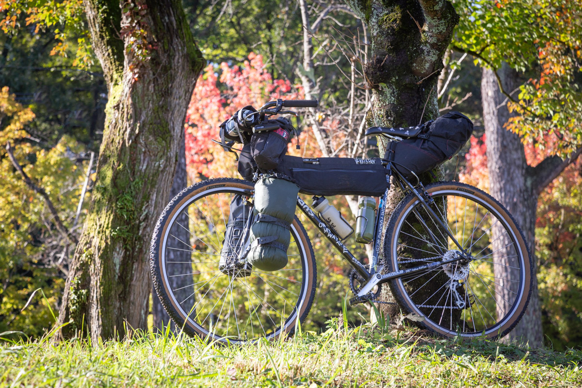 バイクパッキング仕様の自転車