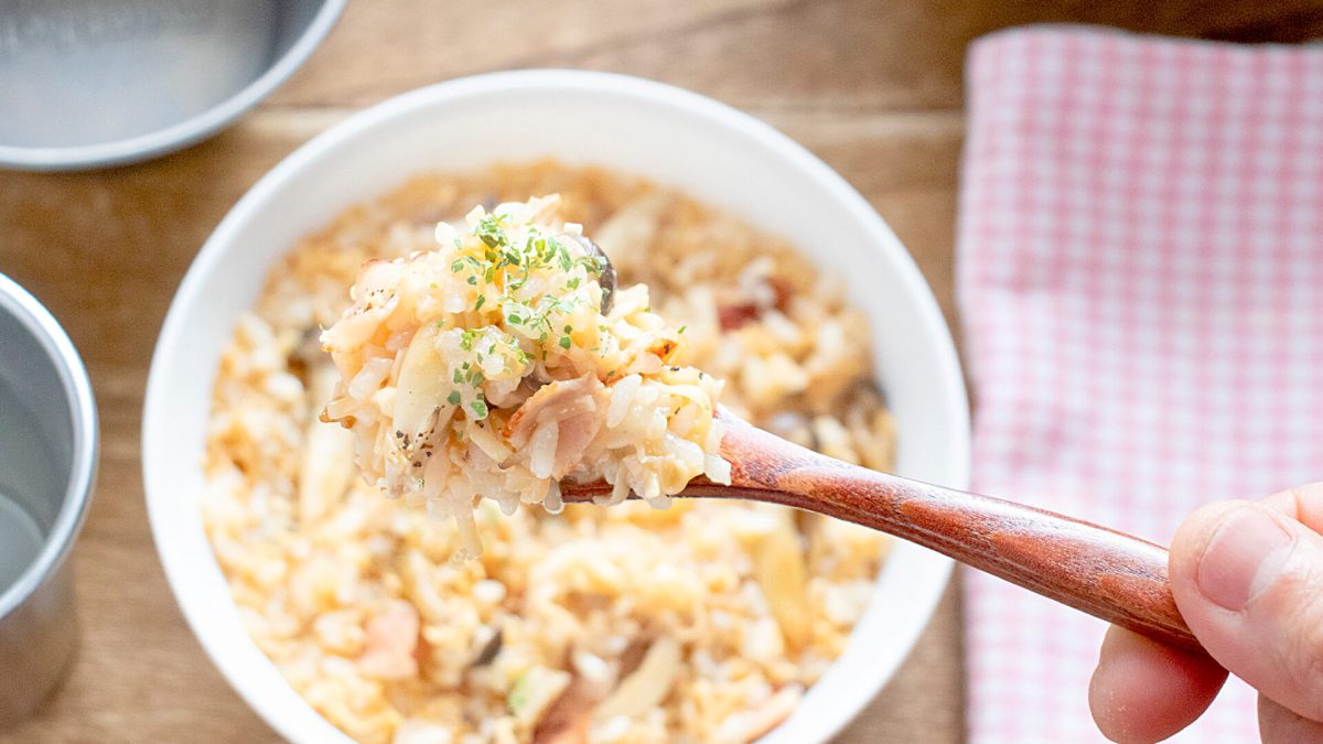 チキンラーメンチーズリゾット