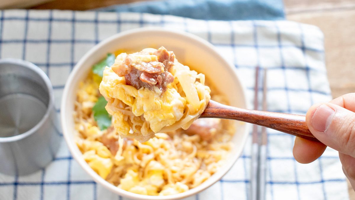 親子丼風チキンラーメン