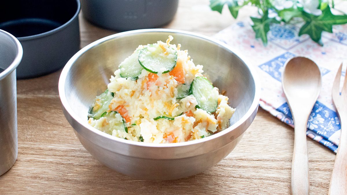 チキンラーメンのポテトサラダ