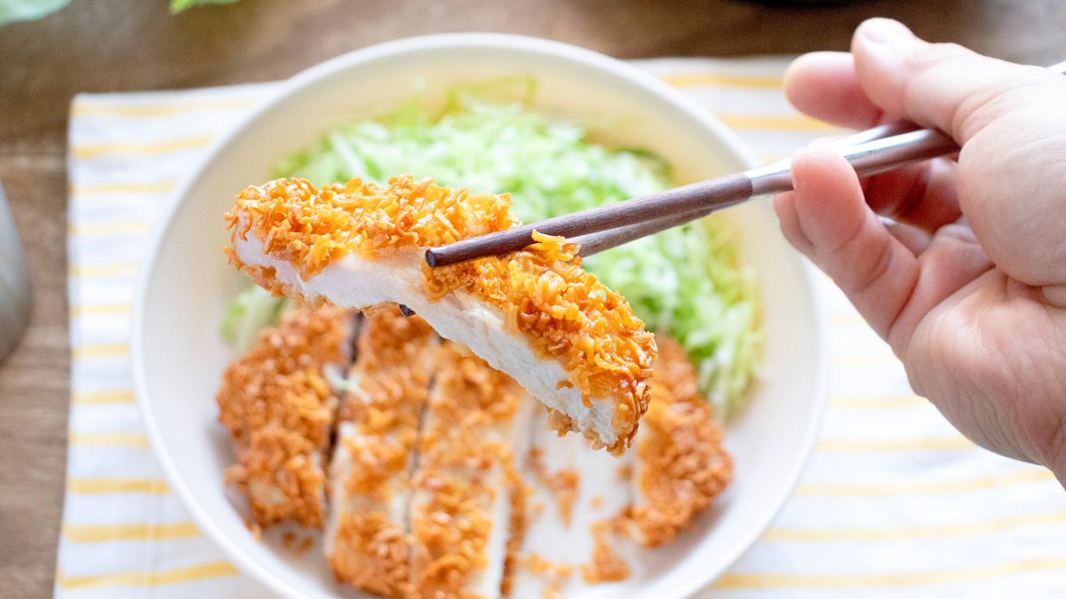 チキンラーメンのとんかつ