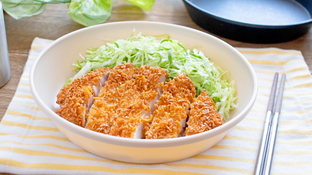 チキンラーメンのとんかつ