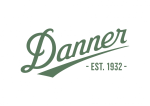 アメリカのブランドのダナーのロゴ