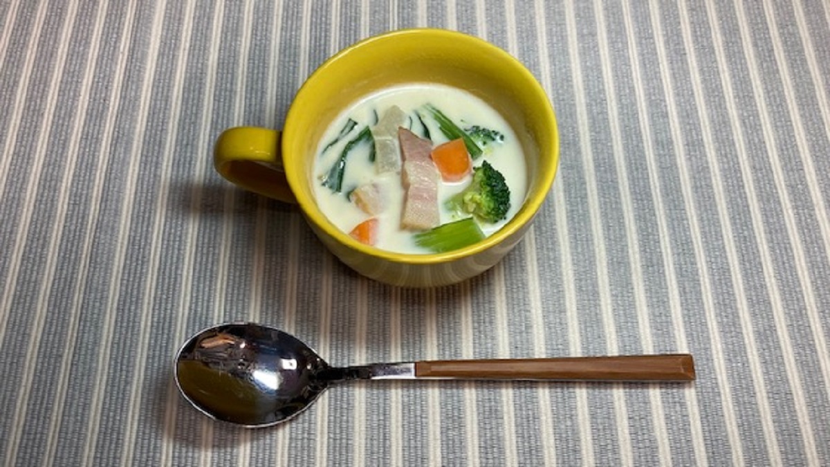 冬野菜とベーコンのコクうまミルクスープ