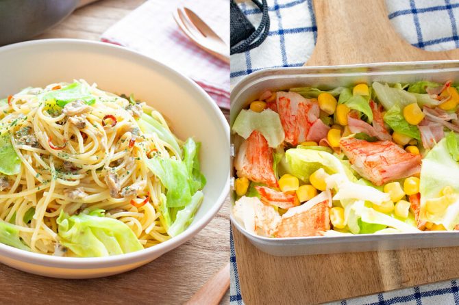 春キャベツのキャンプ飯レシピ2選