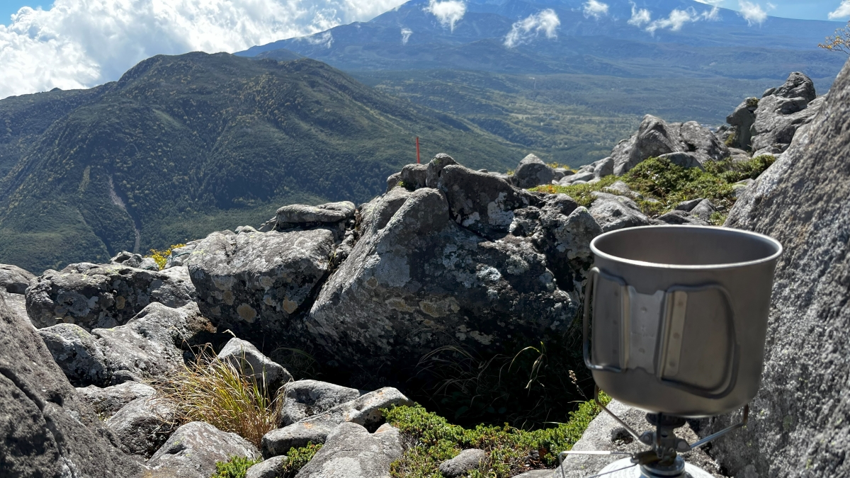 山頂で飲んだコーヒー