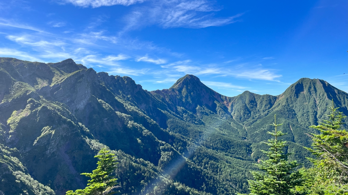 権現岳と赤岳と横岳