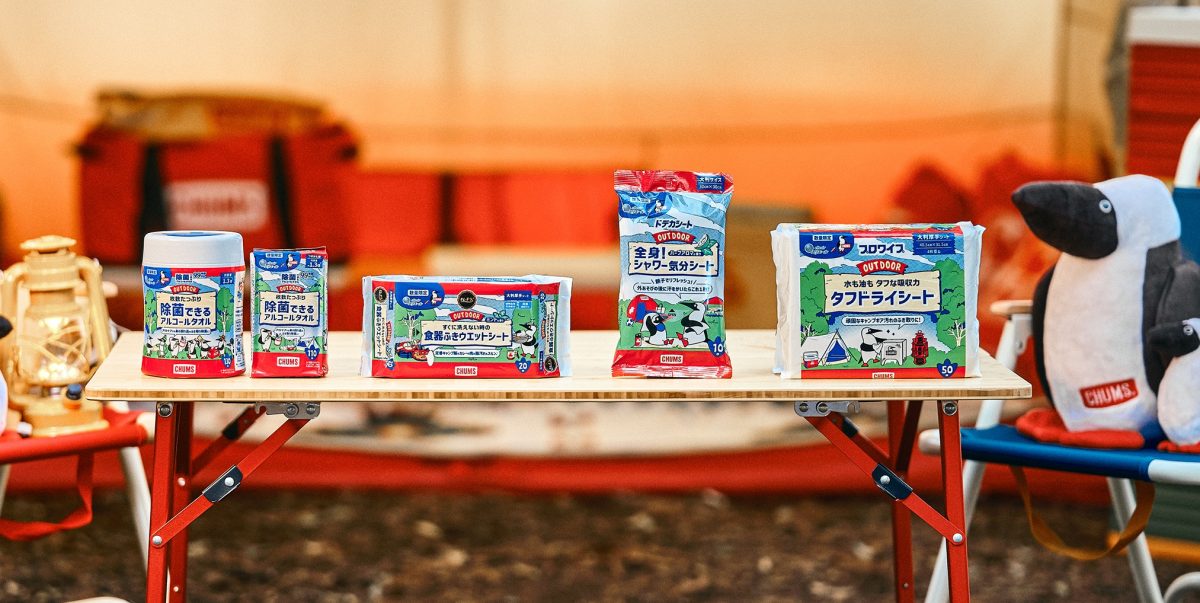 エリエール×チャムスからキュートなアイテムが数量限定発売!食器ふきシート、汗ふきシートなど5種