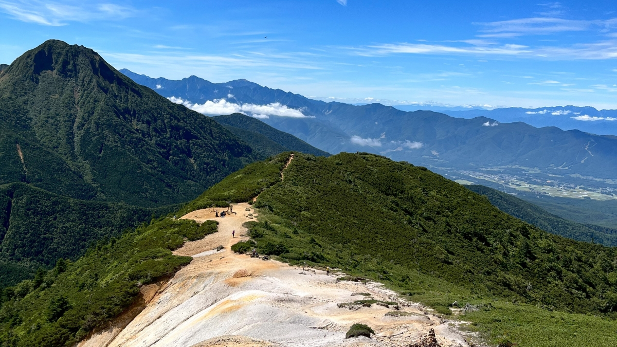 赤岩ノ頭から山頂へ