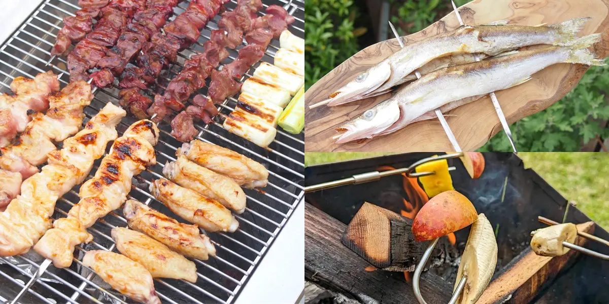 さまざまな食材を使ったバーベキュー
